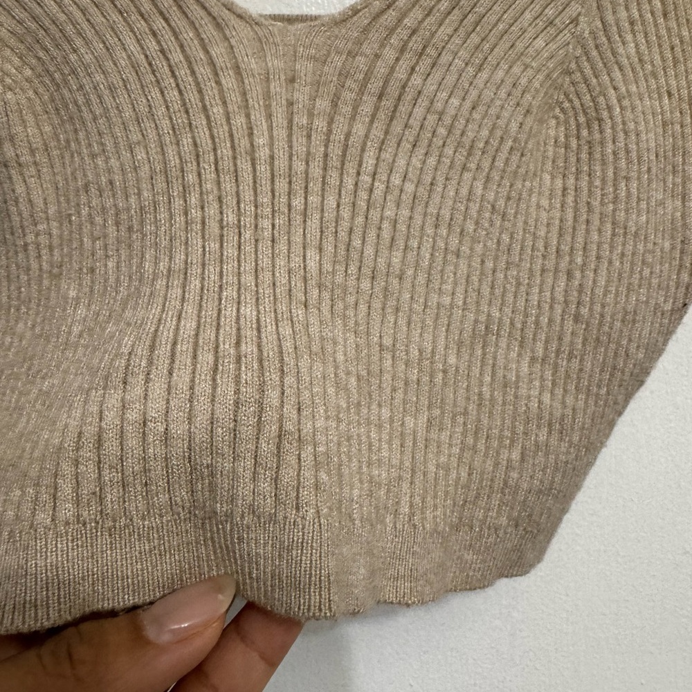Garage Tan Ribbed Camisole - Picture 3 of 3